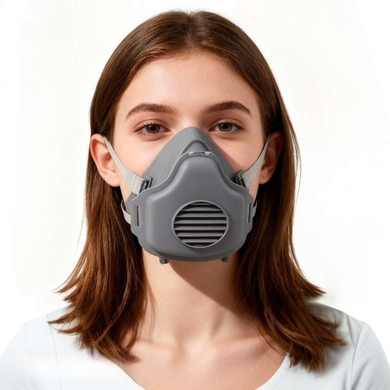 Kn95 Respirator Mask - Respirator Debu Masker Karet Pengaman Kerja