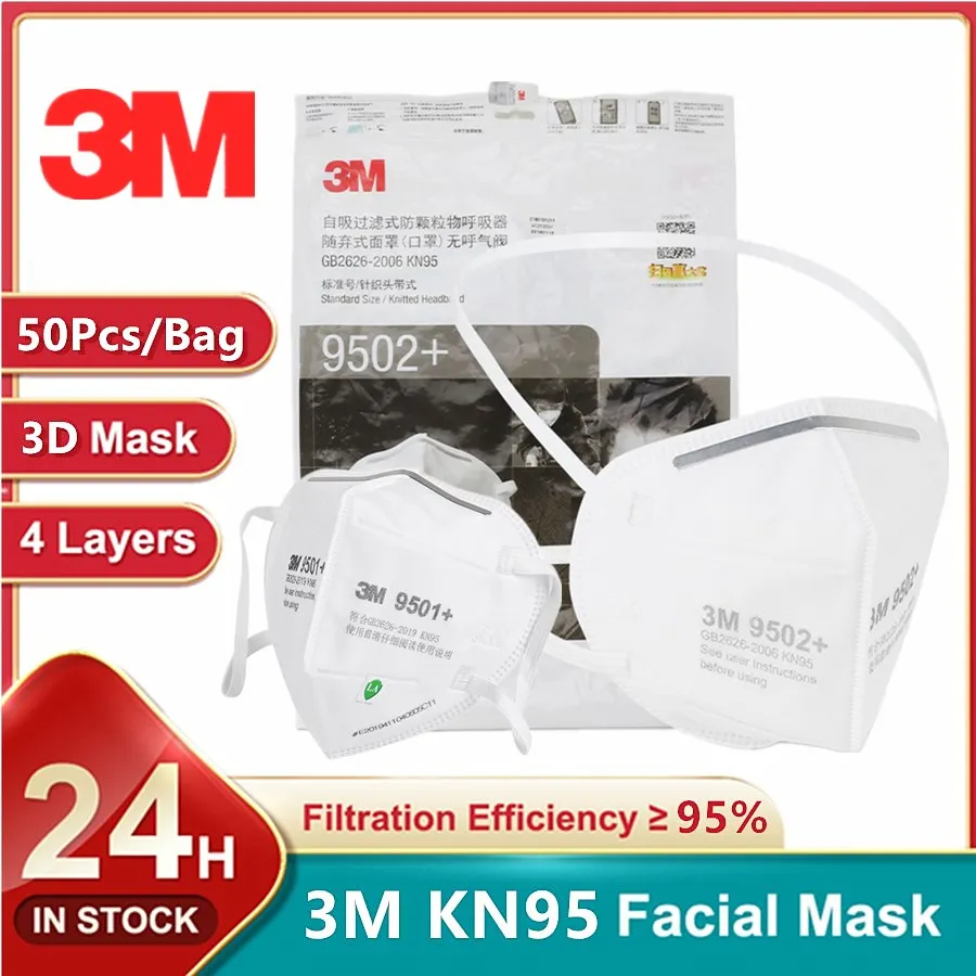 50 buah/tas 3M KN95 masker waj - 3M Mask 9502+ ulasan dan harga