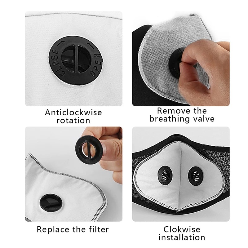 Filter Karbon Aktif PM2.5 Anti - Anti Pollution Mask ulasan dan harga